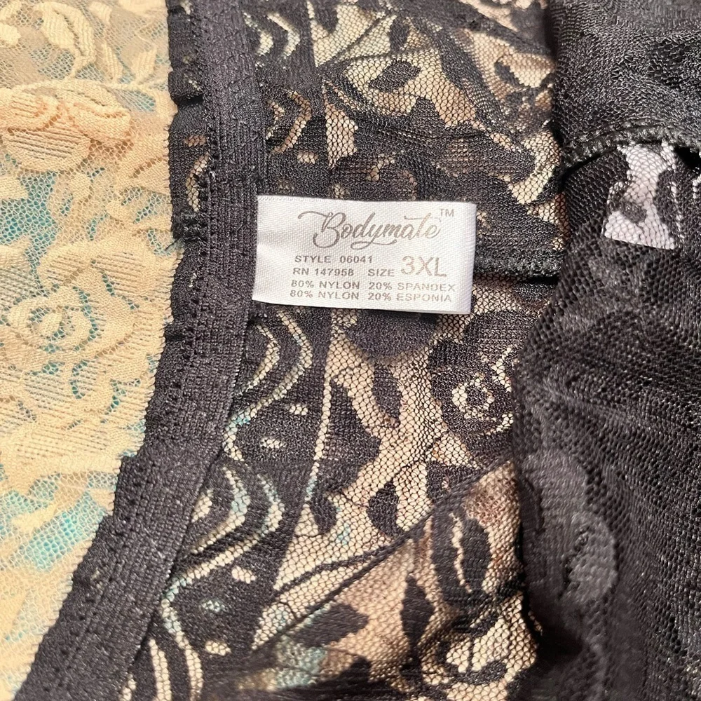 NWT Bodymate Assorted Bundle of 6 Stretch Lace Boyshort Panties Size 3XL